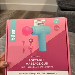 Bliss Spa to Go Massage Gun - Pink and Teal